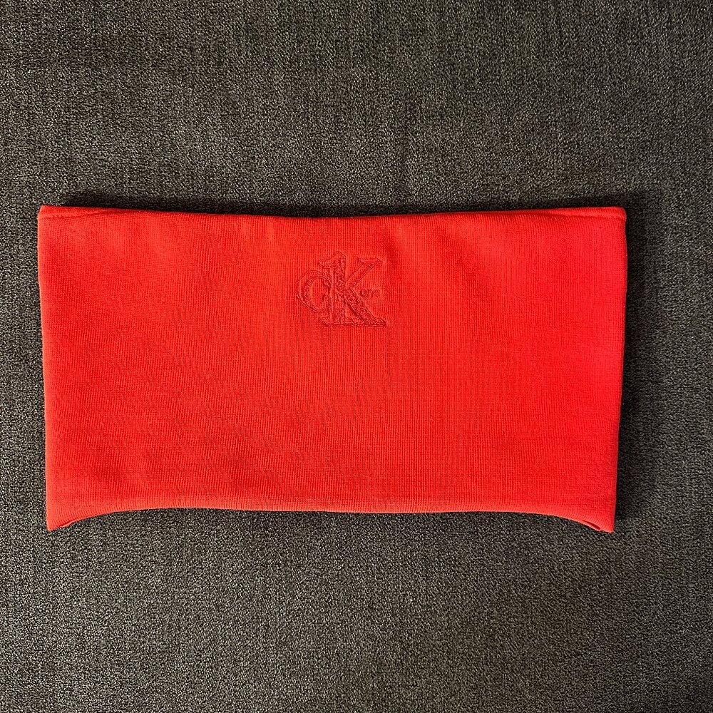 Calvin Klein Tube Top. Size M. CK One. M Crop top. M Bralette. Y2k M top. (Red)